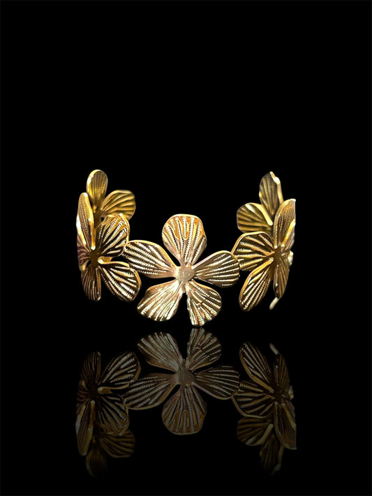 Flower Cuff Bracelet